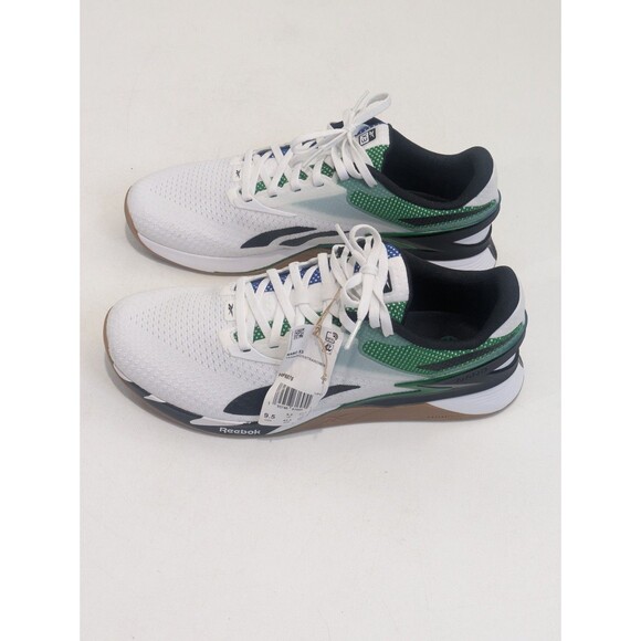 Reebok Nano X3 Training Shoes White Green Blue HP6076 Men’s 9.5 main image 9